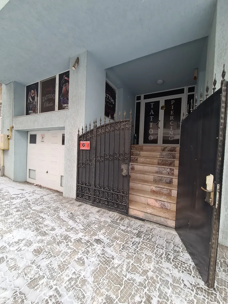 Intrarea în studio de pe Strada Smârdan